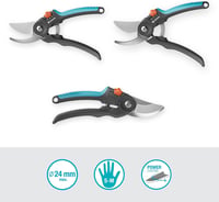 Gardena PremiumCut Flex metszőolló 24mm vágási átmérő ergonomikus nyéllel - 2 Griffweiten, Fresh wood 7