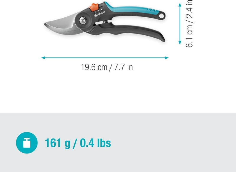 Gardena PremiumCut Flex metszőolló 24mm vágási átmérő ergonomikus nyéllel - 2 Griffweiten, Fresh wood