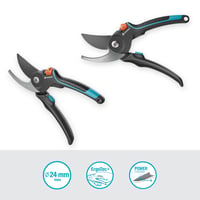 Gardena PremiumCut Pro Bypass škare za obrezivanje svježeg drva, promjer rezanja 24 mm, ergonomska ručka, oštrice s PowerCoating premazom, proizvedeno u Njemačkoj (12251-20) 7