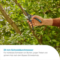 Gardena PremiumCut Pro Bypass škare za obrezivanje svježeg drva, promjer rezanja 24 mm, ergonomska ručka, oštrice s PowerCoating premazom, proizvedeno u Njemačkoj (12251-20) 2