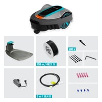 GARDENA SILENO city 500 robotska kosilica – do 500 m², nagib do 25%, visina košnje 20-50 mm, LCD zaslon, Bluetooth, s graničnom žicom, FR/NL verzija 8