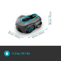 Robotická kosačka Gardena Smart SILENO Free Set 750 m², bez ohraničujúceho kábla, LONA Intelligence, ovládanie cez aplikáciu, tichá prevádzka (19924-47) 9