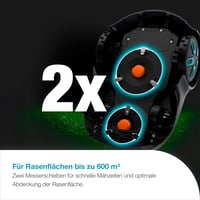 Robotická kosačka Gardena Smart SILENO Free Set 750 m², bez ohraničujúceho kábla, LONA Intelligence, ovládanie cez aplikáciu, tichá prevádzka (19924-47) 7