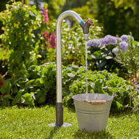 Gardena Sprinklersystem Pipeline Záhradný vodovodný kohútik (08252-20) – Otočný kohútik, prípojka Anti-Splash, regulačný a uzatvárací ventil, náradie N 3