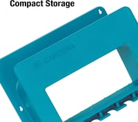 Gardena System Stowaway falra szerelhető locsolócső tartó, kompakt tárolás - 30 x 21 x 12.8 cm, Retractable 3