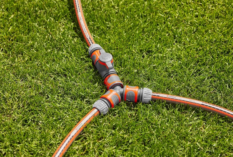 GARDENA Szabályozó Szelep - Folyamatos Vízáramlás Szabályozó és Elzáró, Öntözőrendszerhez, Szürke-Narancssárga, Tömlőcsatlakozóval - With hose connector