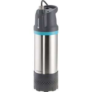 Gardena 6100/5 inox automatska potopna tlačna crpka – 6100 l/h, nehrđajući čelik — ručka je odlomljena (stanje: vidi 2. sliku)