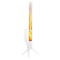 GARDENFLARE Flare Tube üvegcső – hőálló üveghenger kültéri fáklyához, pellet fáklyához, teraszfűtőhöz – alap nélkül – 100 cm 1