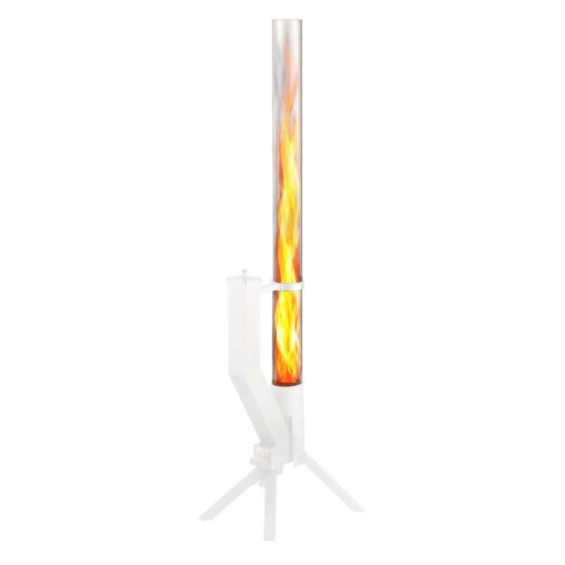 GARDENFLARE Flare Tube üvegcső – hőálló üveghenger kültéri fáklyához, pellet fáklyához, teraszfűtőhöz – alap nélkül – 100 cm