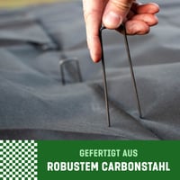 GardenGloss Ancore de pământ, negalvanizate, 25 buc. - 150 x 25 mm, Ø 2,7 mm, țăruși de fixare pentru grădină, negri 3