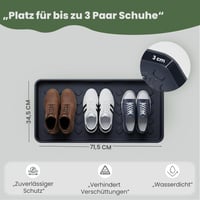 GARDENIX Odkvapkávacia tácka na topánky 71,5x34,5x3 cm Plastová podložka na zablatenú obuv na vnútorné aj vonkajšie použitie 1 ks (sada) 5