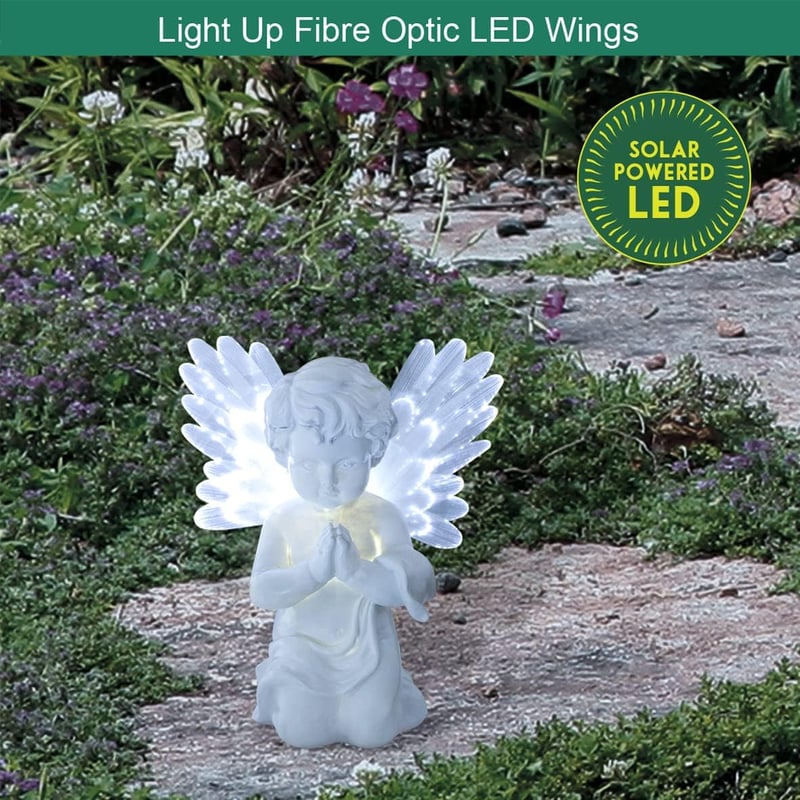 GardenKraft Art Deco Napelemes Kerti LED Lámpa Fém Kerettel