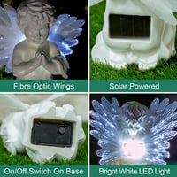 GardenKraft Art Deco Napelemes Kerti LED Lámpa Fém Kerettel 5