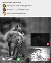 GardePro A5 Fotopasca 48MP 1296P H.264 Video s nočným videním a pohybovým senzorom na sledovanie zveri 4