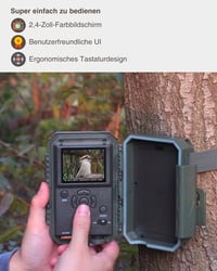 GardePro A5 Fotopasca 48MP 1296P H.264 Video s nočným videním a pohybovým senzorom na sledovanie zveri 7