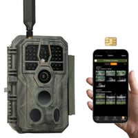 Fotopasca GardePro X50 4G LTE so SIM kartou a aplikáciou, 48 MP, video 1296P H.265, nočné videnie No Glow, dosah 30 m, rýchlosť spúšte 0,1 s, IP66 s pohybovým senzorom 1