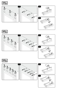 Gardinia 31176 Komfort set panelových závesov, 3-dráhová koľajnica, biela, 170 cm 4