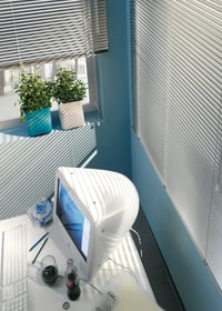 Gardinia aluminijske žaluzine bijele 80x240 cm za montažu na zid i strop, venecijaneri za zaštitu od svjetlosti i topline, sa setom za montažu 2