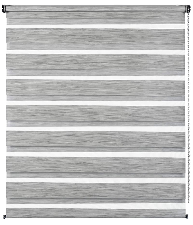 Dvojitá roleta Gardinia Doppelrollo de Luxe, sivý melír, 80 x 180 cm, tieniaca roleta na okno