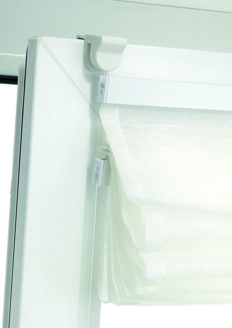Gardinia EasyFix Fehér Roletta 80x140 cm Átlátszó Római Stílusú - 80W x 140H cm, White