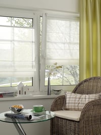 Gardinia EasyFix Fehér Roletta 80x140 cm Átlátszó Római Stílusú - 80W x 140H cm, White 6