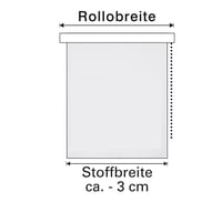 Rulou opac Gardinia EasyFix cu model scandinav, montare fără găurire, prin lipire sau fixare cu cleme, alb/natur, 85 x 210 cm 4