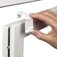 Rulou opac Gardinia EasyFix cu model scandinav, montare fără găurire, prin lipire sau fixare cu cleme, alb/natur, 85 x 210 cm 10