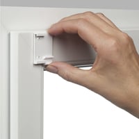 Rulou opac Gardinia EasyFix cu model scandinav, montare fără găurire, prin lipire sau fixare cu cleme, alb/natur, 85 x 210 cm 8