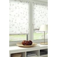 Rulou opac Gardinia EasyFix cu model scandinav, montare fără găurire, prin lipire sau fixare cu cleme, alb/natur, 85 x 210 cm 5