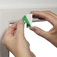 Rulou opac Gardinia EasyFix cu model scandinav, montare fără găurire, prin lipire sau fixare cu cleme, alb/natur, 85 x 210 cm 7