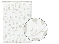 Rulou opac Gardinia EasyFix cu model scandinav, montare fără găurire, prin lipire sau fixare cu cleme, alb/natur, 85 x 210 cm 2