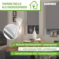 Gardinia EasyFix zatemňovacia roleta s termo vrstvou bez vŕtania, tepelnoizolačná energeticky úsporná roleta, bridlicovo sivá, 90 x 150 cm 10