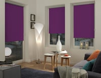 Rulou termoizolant opac Gardinia EASYFIX, fără găurire, fixare cu clipsuri sau adeziv, protecție termică, economisire energie, mov, 100x150 cm 2