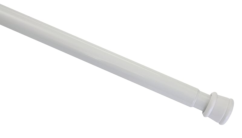 Gardinia rastezljiva šipka, bijela, metalna, montaža bez bušenja, podesiva 60-100 cm, promjer 23-26 mm