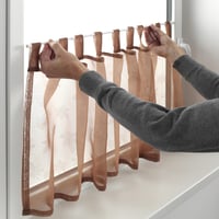 Galerie pentru draperii cu fixare prin presiune Gardinia, fără găurire, Ø 6/8 mm, 45-65 cm, alb, 2 buc. 4