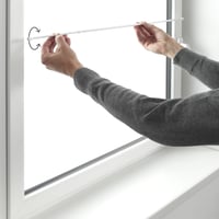 Galerie pentru draperii cu fixare prin presiune Gardinia, fără găurire, Ø 6/8 mm, 45-65 cm, alb, 2 buc. 2