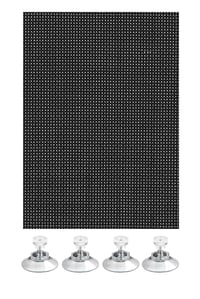 Gardinia flexibilná slnečná clona na okná a strešné okná, do auta, s 8 prísavkami, 100 x 150 cm, čierna 1