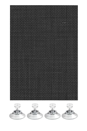 Gardinia fleksibilna zaštita od sunca za prozore i krovne prozore, za auto, s 8 vakuumskih držača, 100 x 150 cm, crna