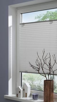 Rulou plisat Gardinia Solo fără găurire, cu ventuze, opac, cu șine de operare din aluminiu, gri, 50 x 130 cm 2