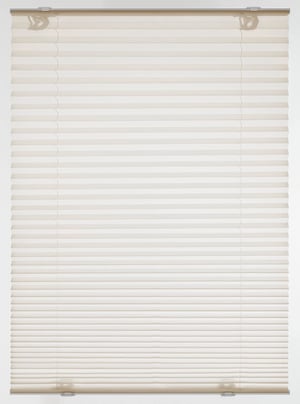 Gardinia Solo plisirani zastor bez bušenja, s pričvršćivanjem na vakuumsku vakuumsku čašicu, neproziran, s 2 aluminijske vodilice, krem boje, 90 x 130 cm