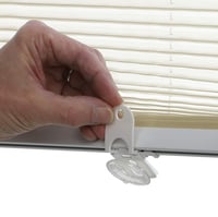 Rulou plisat Gardinia Solo fără găurire, cu fixare prin ventuze, opac, cu 2 șine de ghidaj din aluminiu, crem, 90 x 130 cm 9