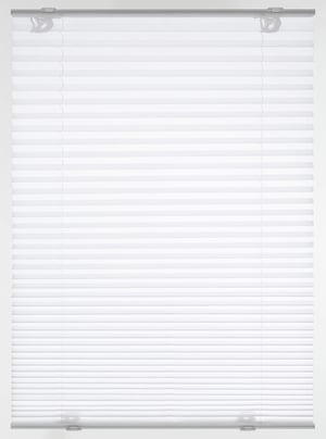 Rulou plisat Gardinia Solo cu ventuze, montare fără găurire, opac, cu șine de operare din aluminiu, alb, 70 x 130 cm