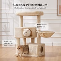 Gardner Pet 105 cm macskakaparófa 2 barlang kosárral macskabútor 4