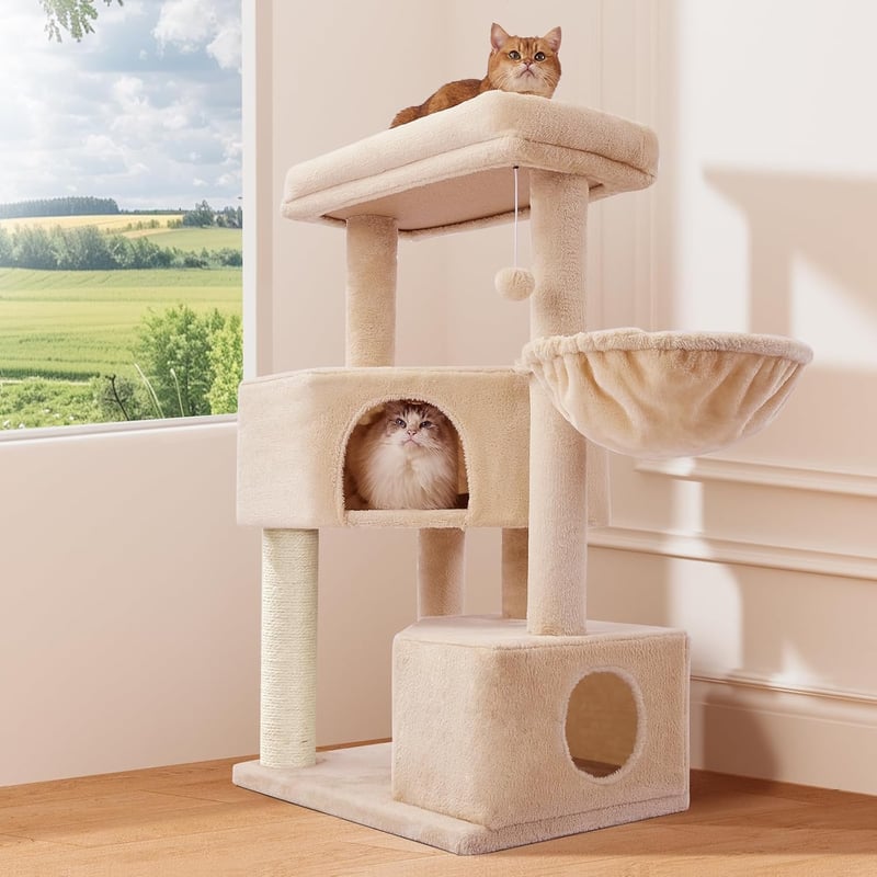 Gardner Pet 105 cm macskakaparófa 2 barlang kosárral macskabútor