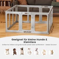Gardner Pet 60cm Összecsukható Kutyakabin 12 Paneles Átlátszó Játszótér Kölyköknek 6