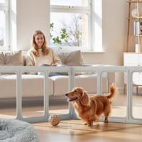 Gardner Pet 60cm Összecsukható Kutyakabin 12 Paneles Átlátszó Játszótér Kölyköknek 4