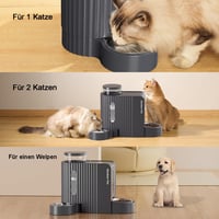 Gardner Pet Automata Etető Macskáknak és Kutyáknak, 2x6L Tál, Vízadagoló, Rozsdamentes Acél, Áramellátás Nélkül 7