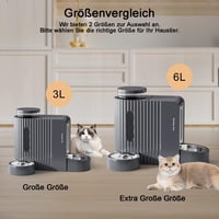 Gardner Pet Automata Etető Macskáknak és Kutyáknak, 2x6L Tál, Vízadagoló, Rozsdamentes Acél, Áramellátás Nélkül 6