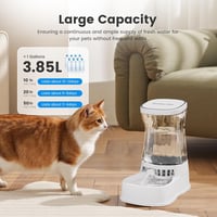 Gardner Pet Automata Macskaeledel és Vízadagoló 3.85L, Áramellátás Nélkül, BPA-Mentes, Közepes/Nagy Háziállatok 3