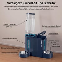 Automatické kŕmidlo pre mačky a psy Gardner Pet Gravitačný dávkovač s miskou z nehrdzavejúcej ocele 3L x 2 Bez obsahu BPA béžové 8